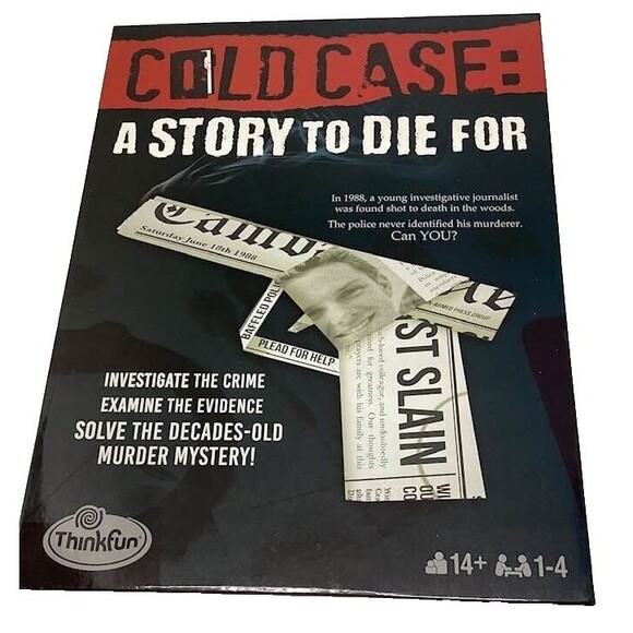 ThinkFun Other - Cold Case Story Die For Investigate Crime Examine Evidence Solve Murder Game NEW